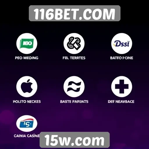 Métodos de pagamento disponíveis na 116BET